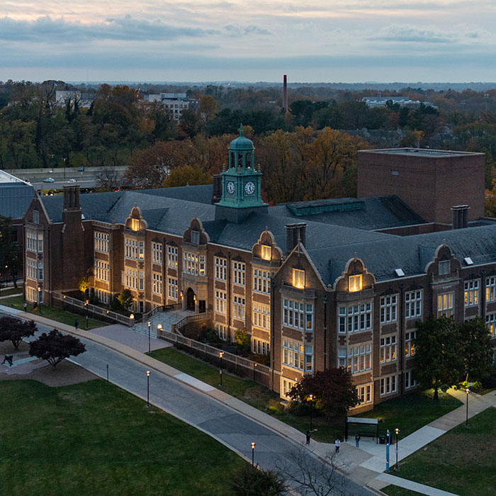 Stephens Hall aerial view 