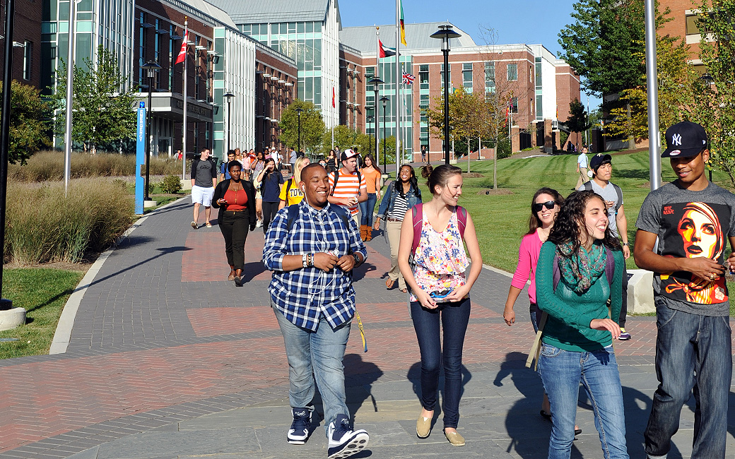 Students on International Row