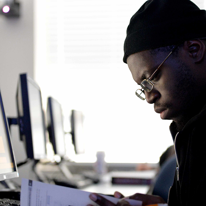 Man at computer