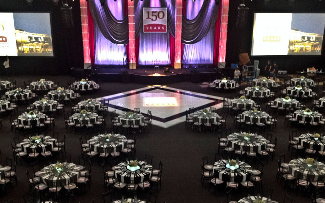 Banquet Tables at TU Arena