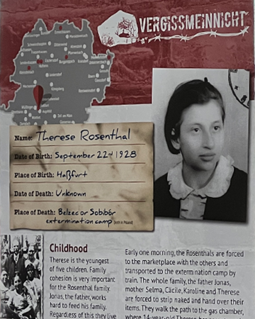 Display from a Holocaust exhibition