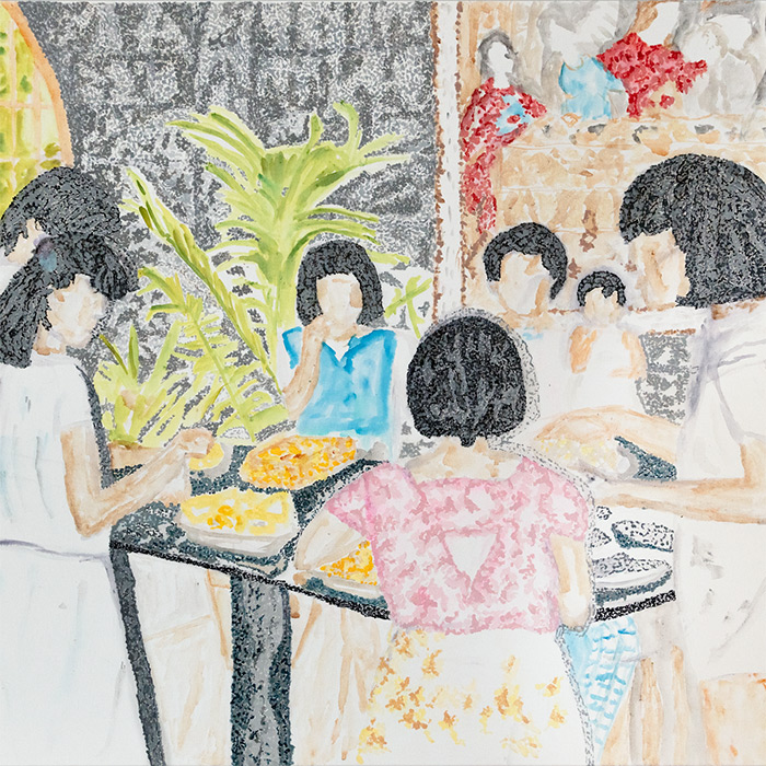 Detail of "Personalia 1" (2020) by Lek Vercauteren Borja