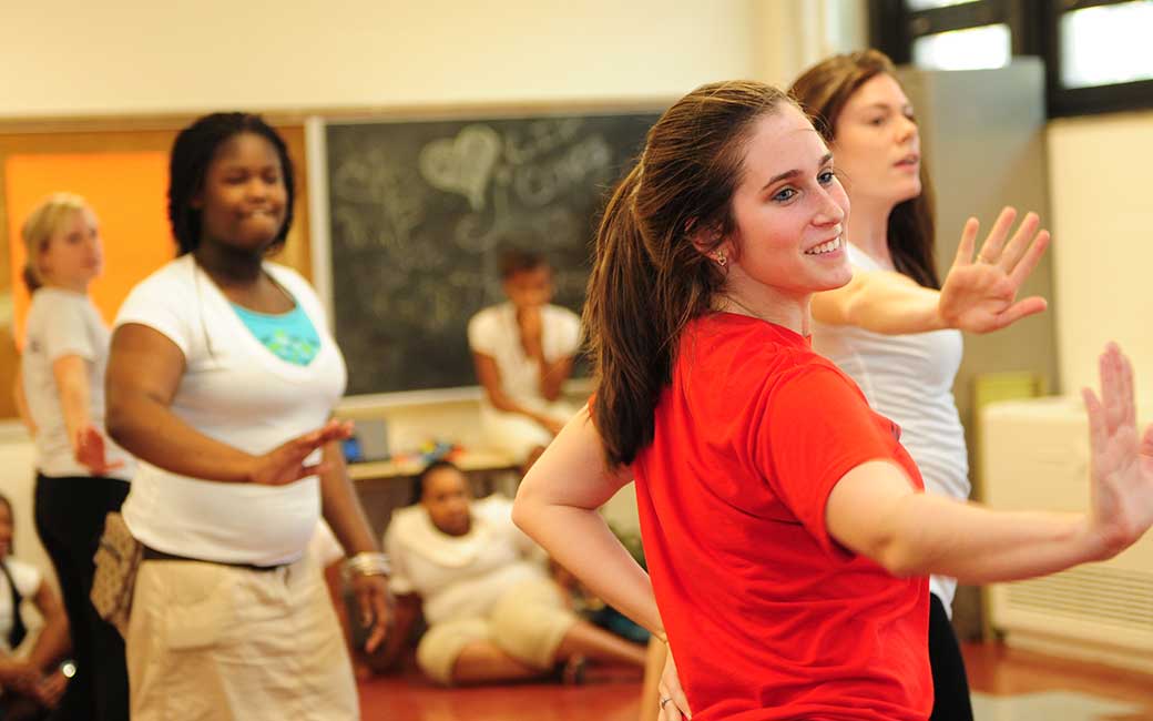 dancers at a school