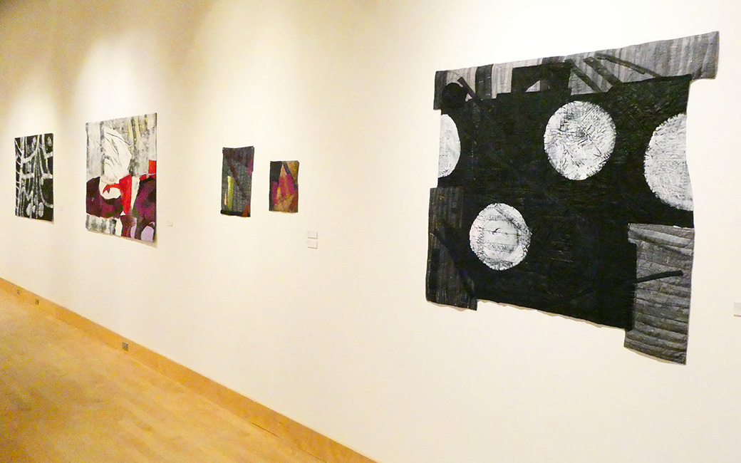 Installation view of Dominie Nash's art work