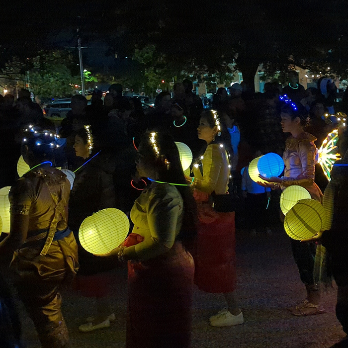 Cambodian cultural procession at the Great Halloween Lantern Parade Cambodian cultural procession at the Great Halloween Lantern Parade
