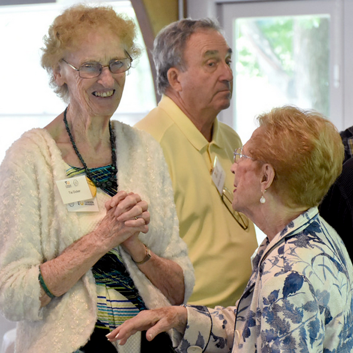 Osher Volunteers talking