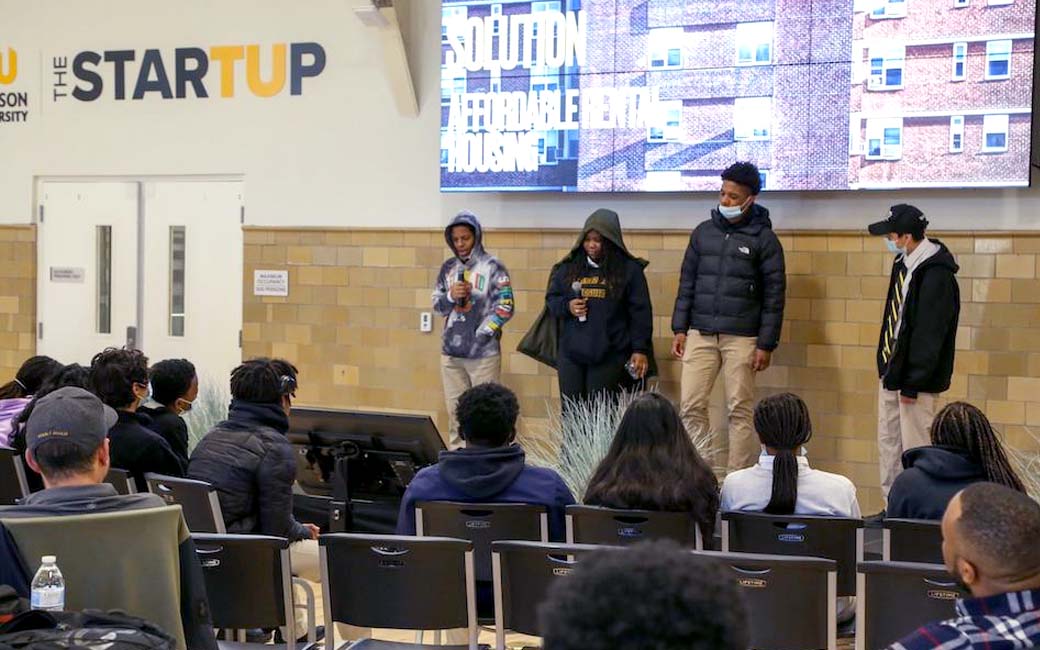 Students from Cristo Rey Jesuit High School