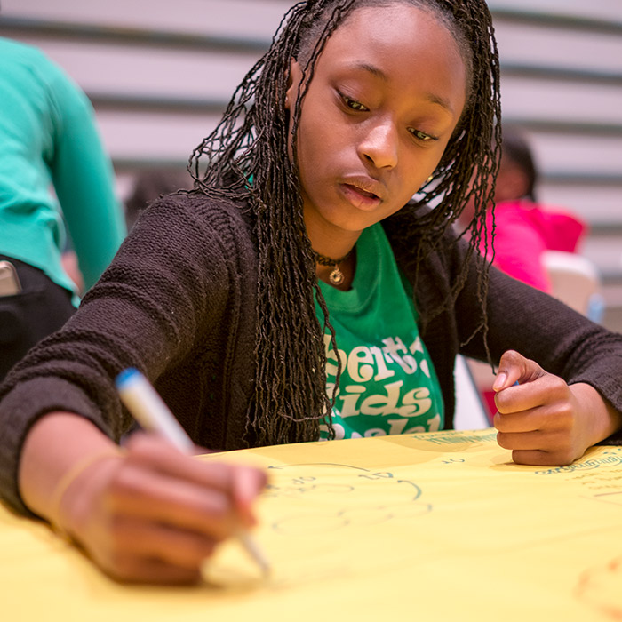 Science Explorers Club Girl Writing