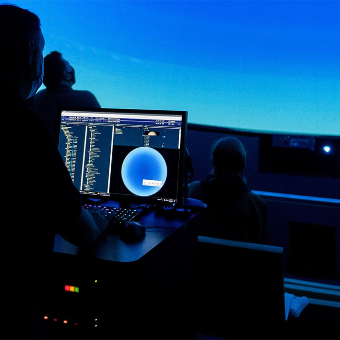 inside the planetarium