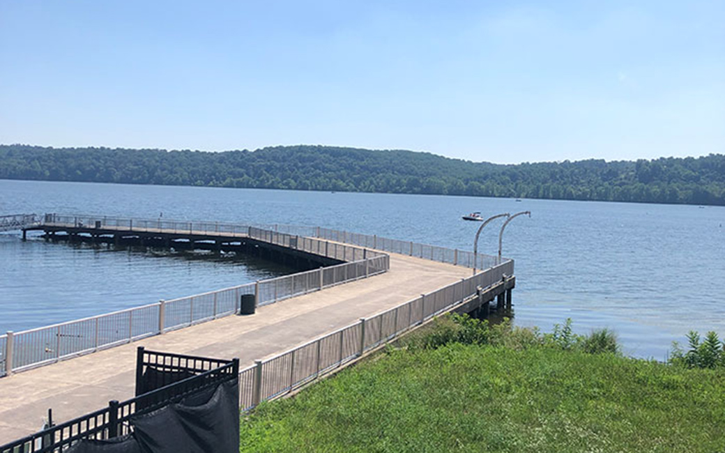 View of deck from Field Station