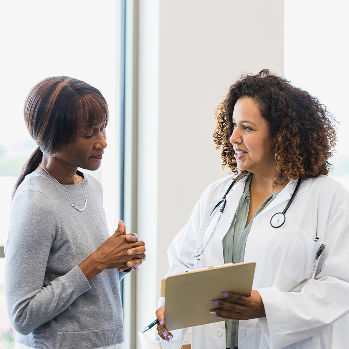 Doctor check up Photo of a doctor and patient
