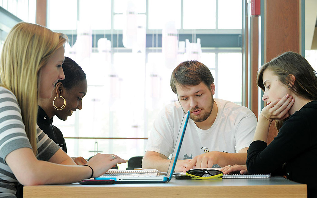Image of students studying