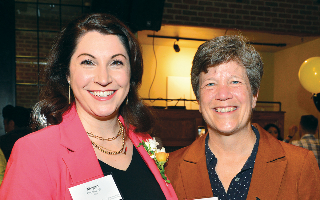 Megan Cronhardt and Interim President Melanie Perreault