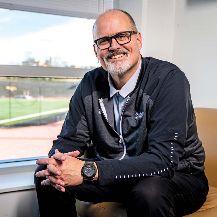 Color portrait of Pete Shinnick in his office