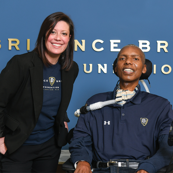 Stephanie Chall and O.J. Brigance