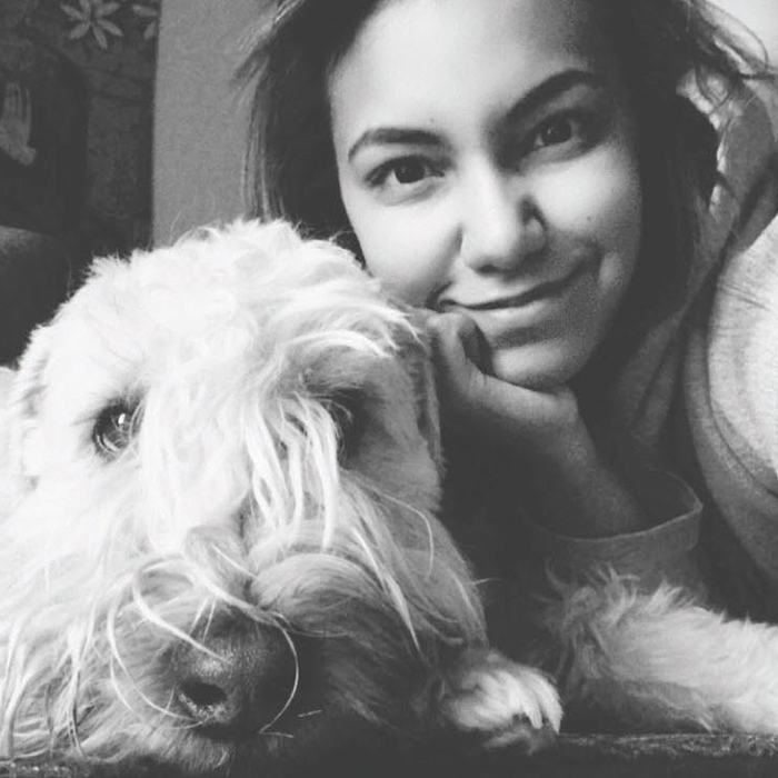 Marisa Harris and her dog