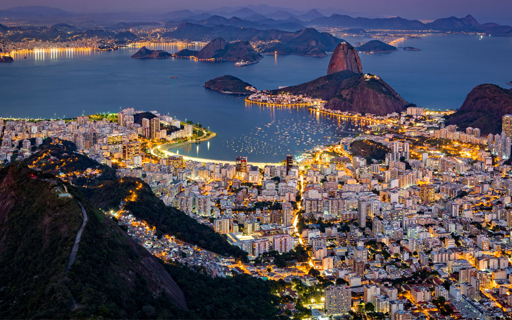 Aerial image of Rio de Janeiro