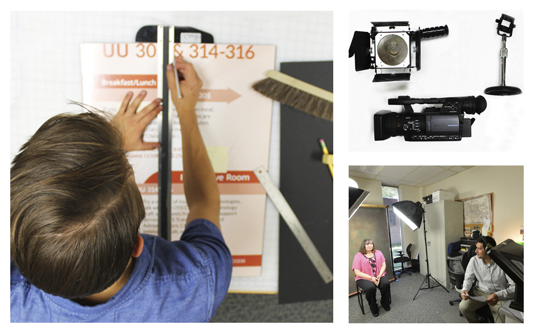 collage of video and poster production