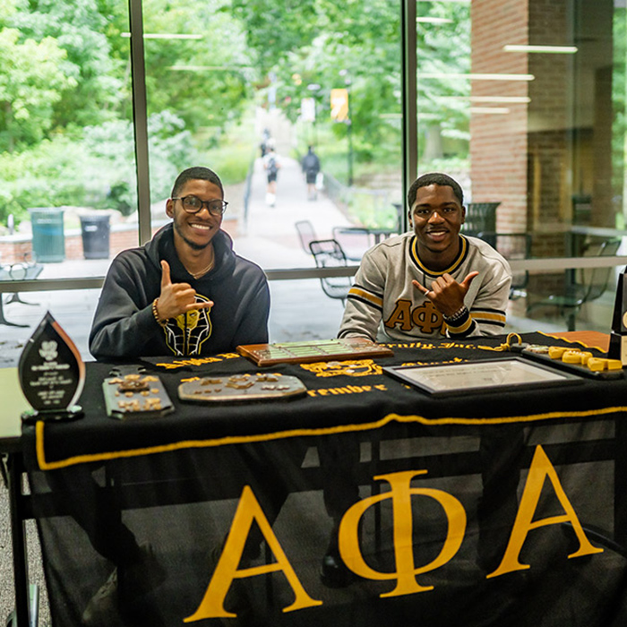 alphas fraternity tabling