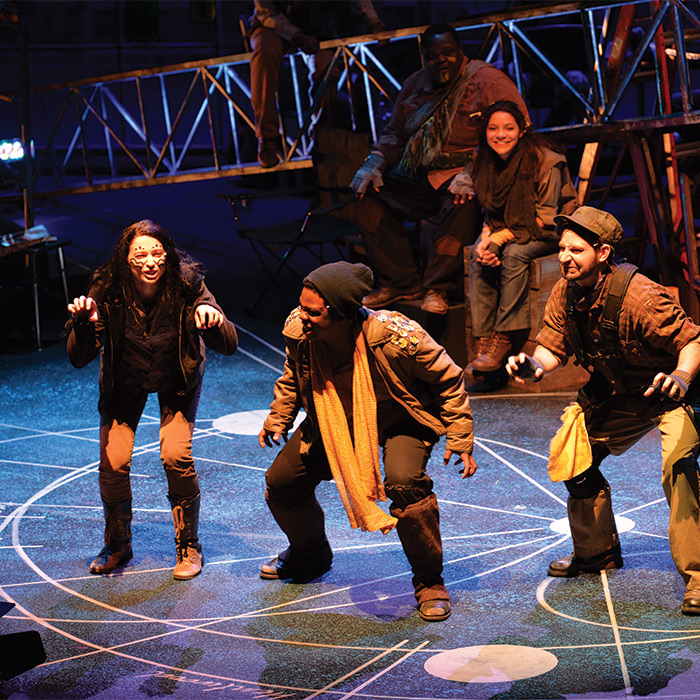 students in arts organization