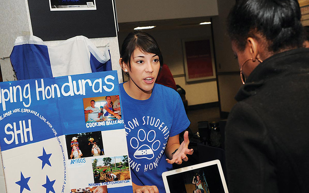 TU student group representative for Students Helping Honduras