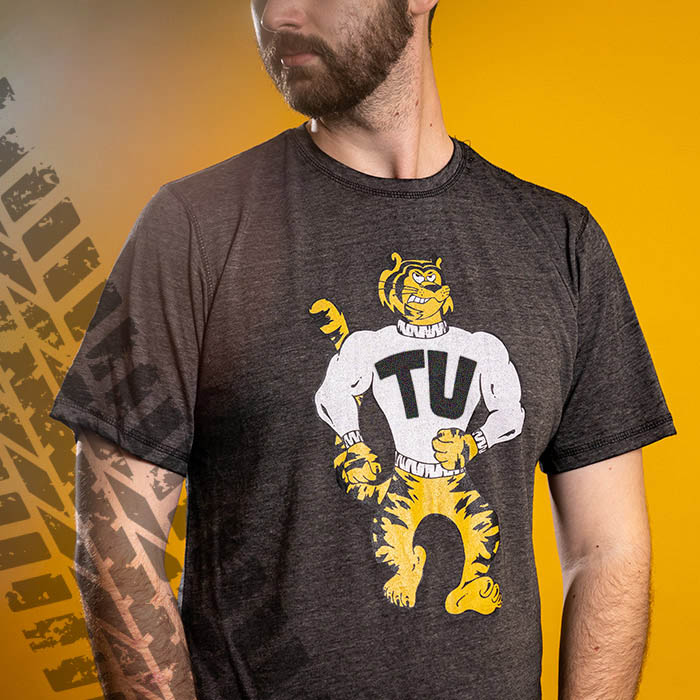 TU student wearing TU apparel