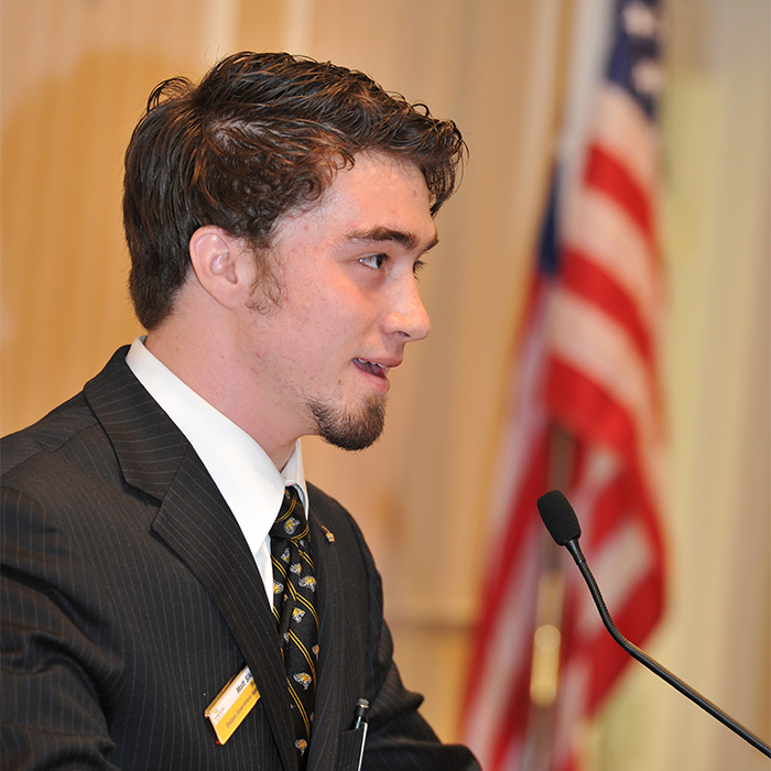 student in political organization