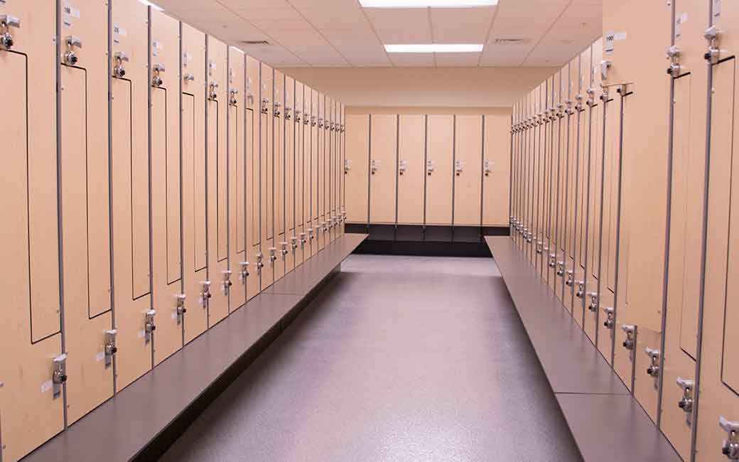 Lock Rentals towson campus recreation locker room